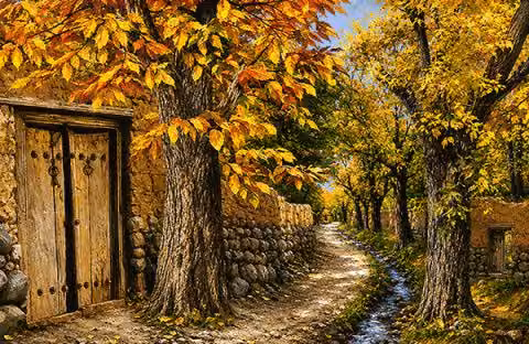 کوچه باغ روستا ۲ - سایز متوسط