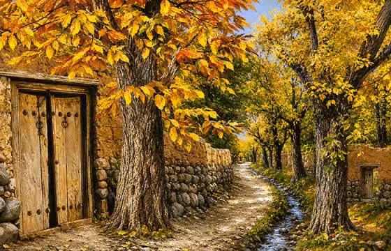 کوچه باغ روستا ۲ - سایز بزرگ
